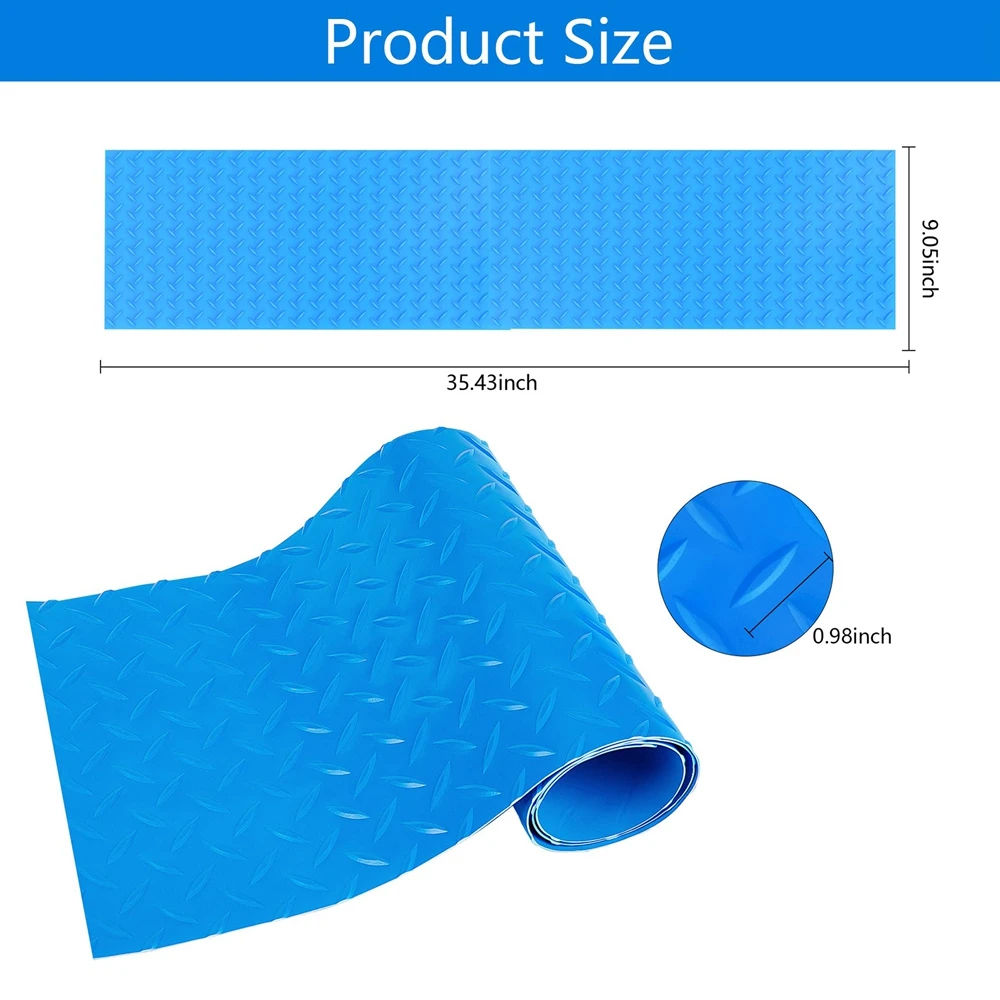 Estera de escalera para piscina, esteras antideslizantes para escalones de piscina, cubierta de barco, estera de Pedal antideslizante, suelo marino, almohadillas de escalera para yate: YELLOW