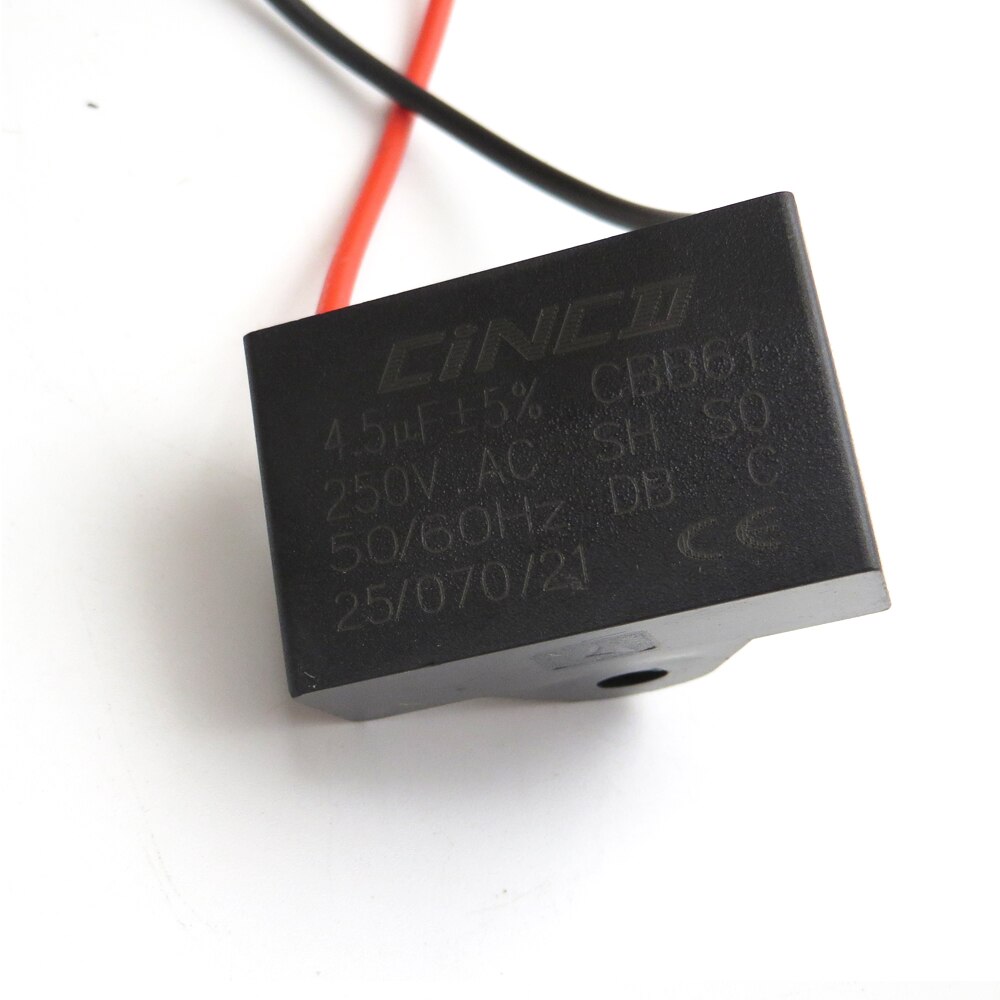 4.5Uf Ac 250V CBB61 2 Draden Motor Run Condensator Elektrische Ventilator Snelheid Elektrische Boer Ventilatoren Ventilator Condensator start