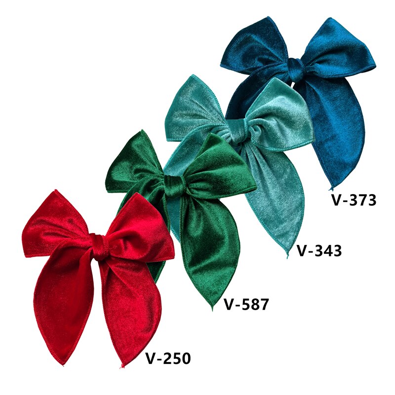 Pinzas para el pelo con lazo de marinero para niña y niña, Clips para el pelo, pasadores, accesorios para el cabello, 4 piezas: Velvet Fable Set-2