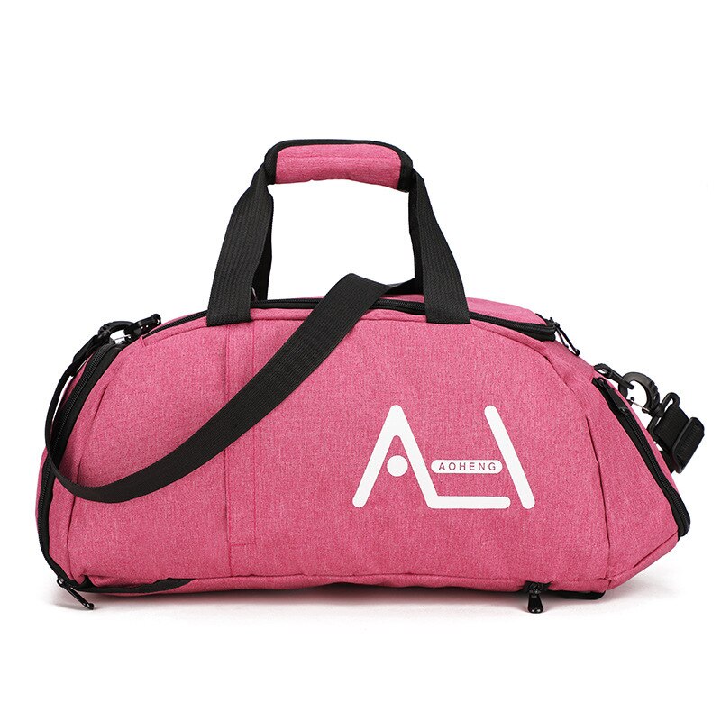 Zaino da donna di grande capacità zaino da viaggio per uomo borse sportivo per fitness borsa a tracolla a tracolla valigia zaino da esterno casuale adolescente: rosa rosso