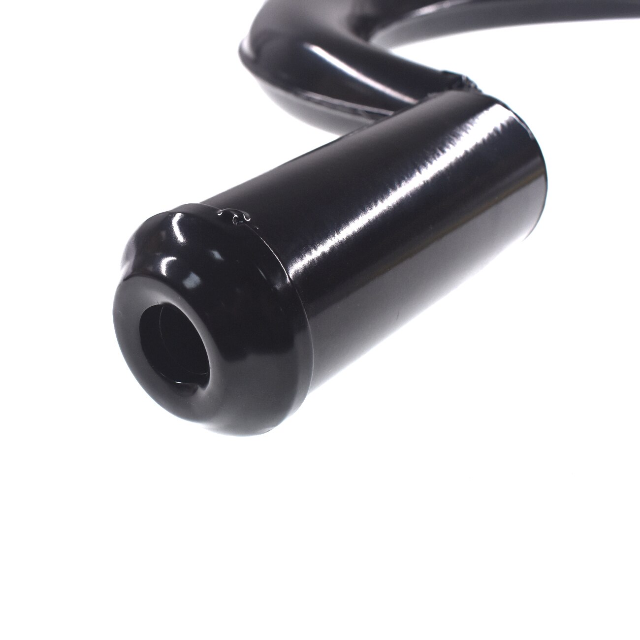 Black Half Moon Muffle Exhaust Pipe 49cc 80cc Motorized Motorised Bicycle Bike