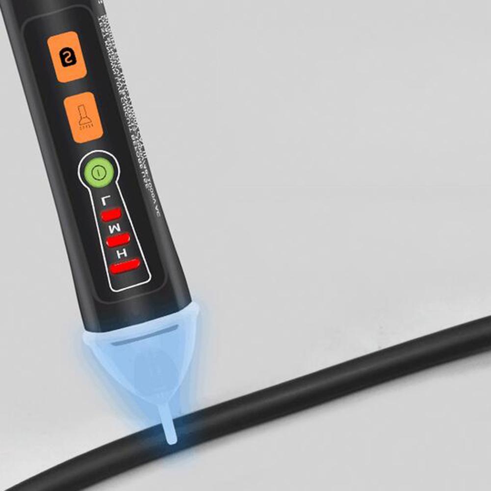 Spændingsdetektor smart firewire el-testpen berøringsfri spændingstester med led lommelygte buzzer alarm til elektriker