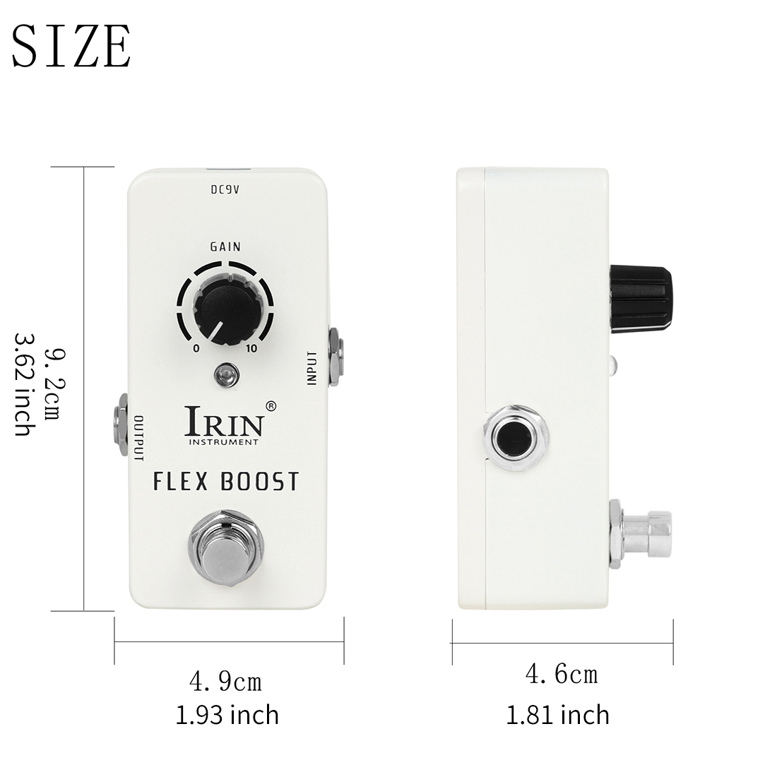 Pedales de efectos de guitarra serie IRIN RS, Pedal de efectos de guitarra eléctrica de aleación de aluminio, accesorios de guitarra para instrumentos de cuerda: Naranja