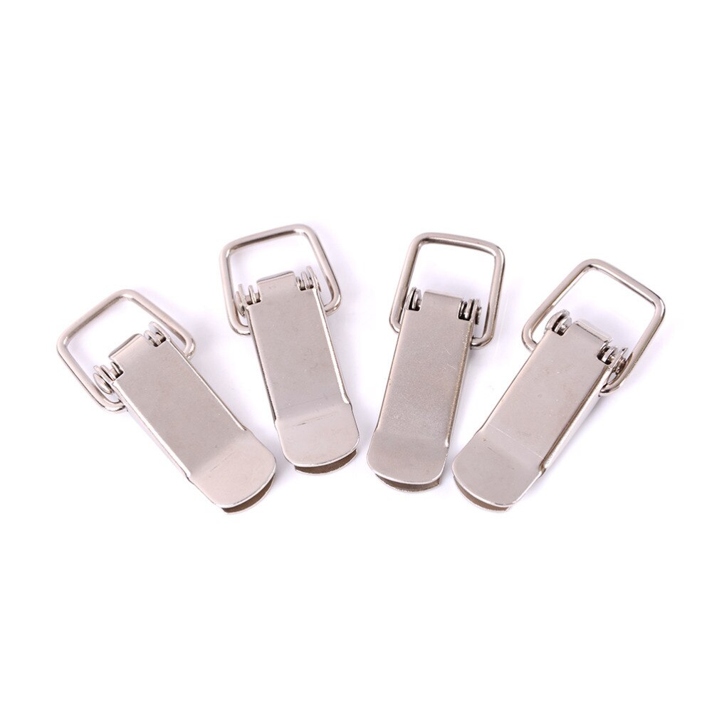 4pcs Iron Hasp Sliding Door Window J105 Cabinet Boxes Spring Loaded Latch