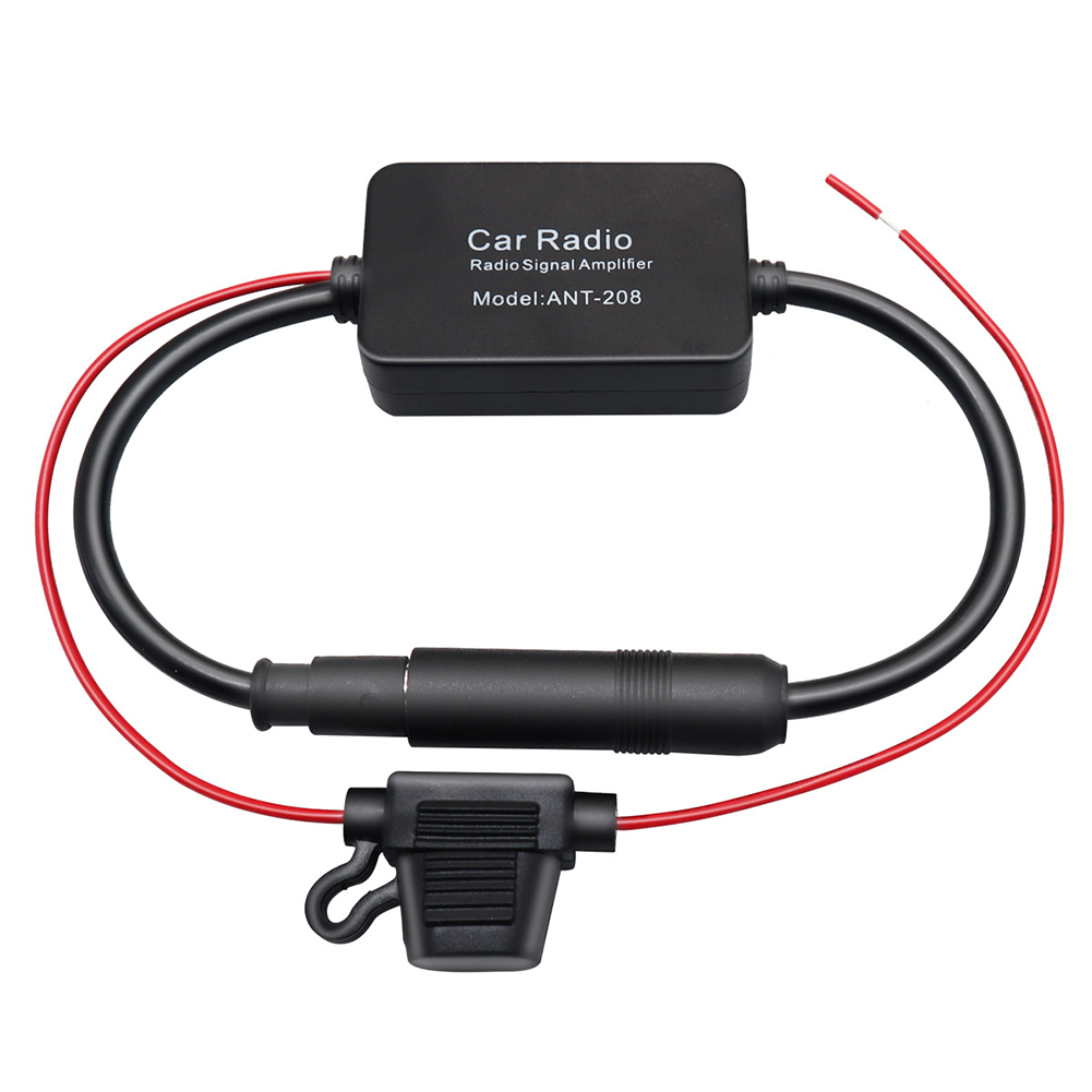 12V Auto Antenne Signal Verstärker Set Universal AM FM Radio Anti-störungen Verbessern Auto Elektronische Zubehör für ANT208