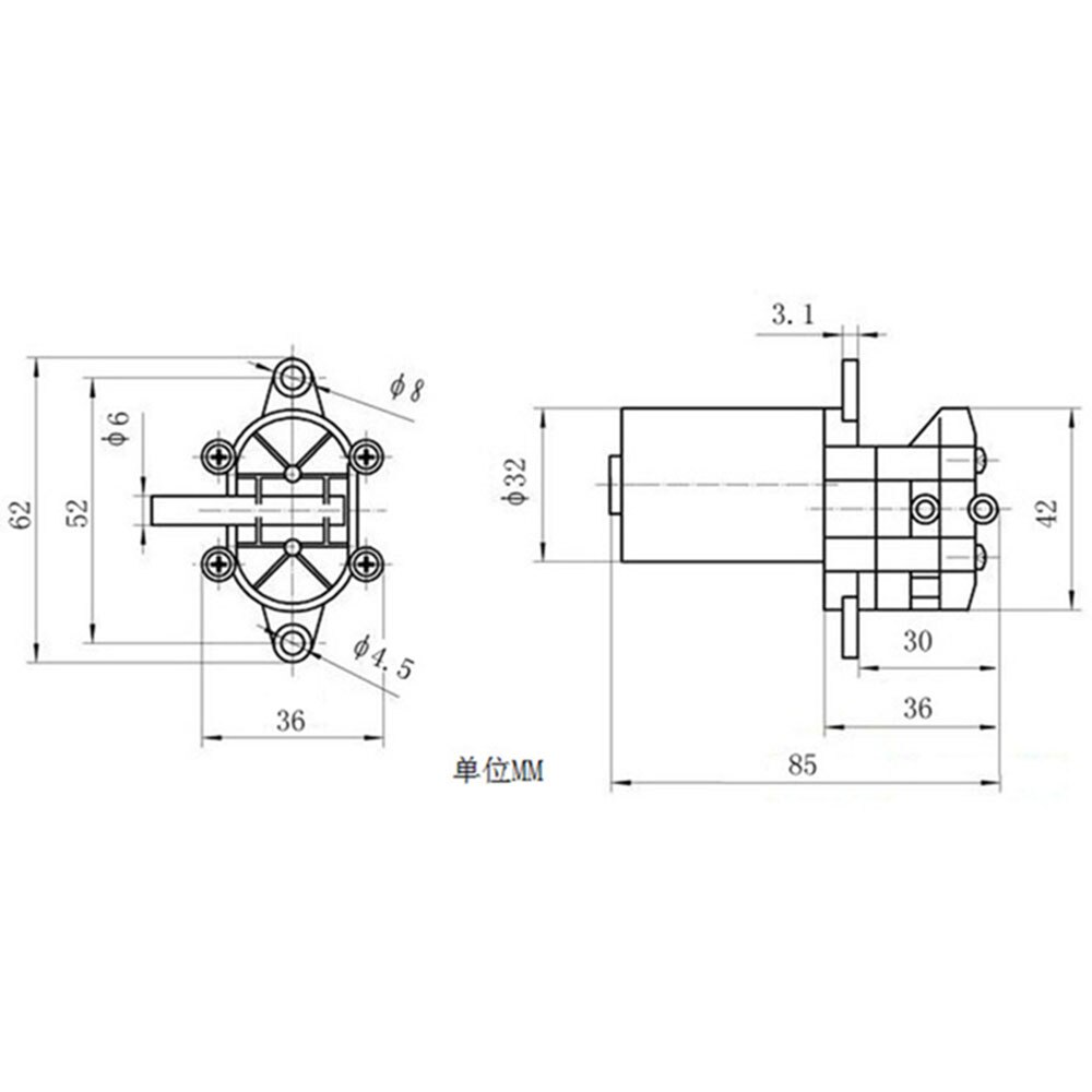 12V 24V DC Brushless Magnetic Water Pump (100 Degrees Celsius) ZC-A260 Water Circulation Submersible Pump