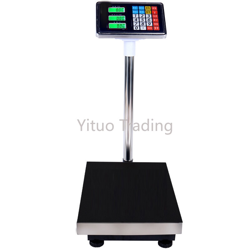 Commercial Digital Display Stainless Steel Electronic Scale Button Panel Pricing Scale Desktop Weight Scale Anti-jitter