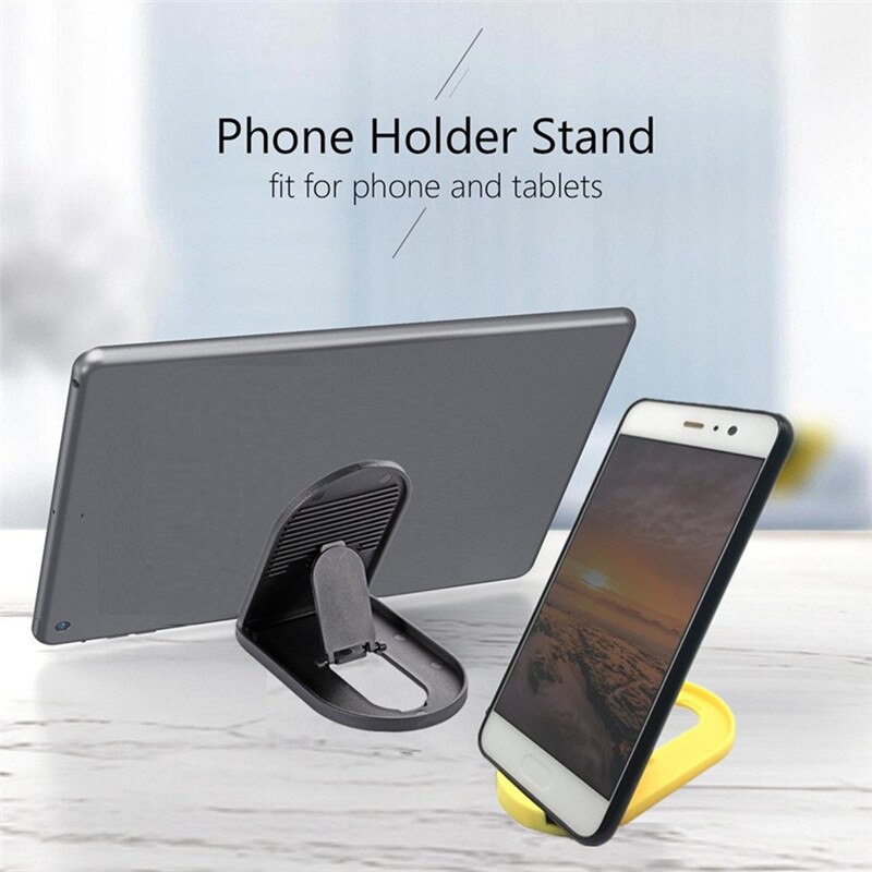 5 Color Universal Foldable Desktop Phone Holder Stand Portable Plastic Mount Stand For iPhone Mobile Phone Tablet Desktop Holder