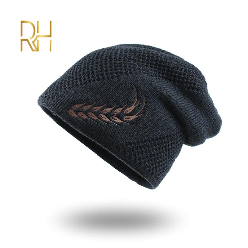 Bonnet de ski en tricot pour homme, bandeau Rammstein, chapeau avec crâne froid, brodé,