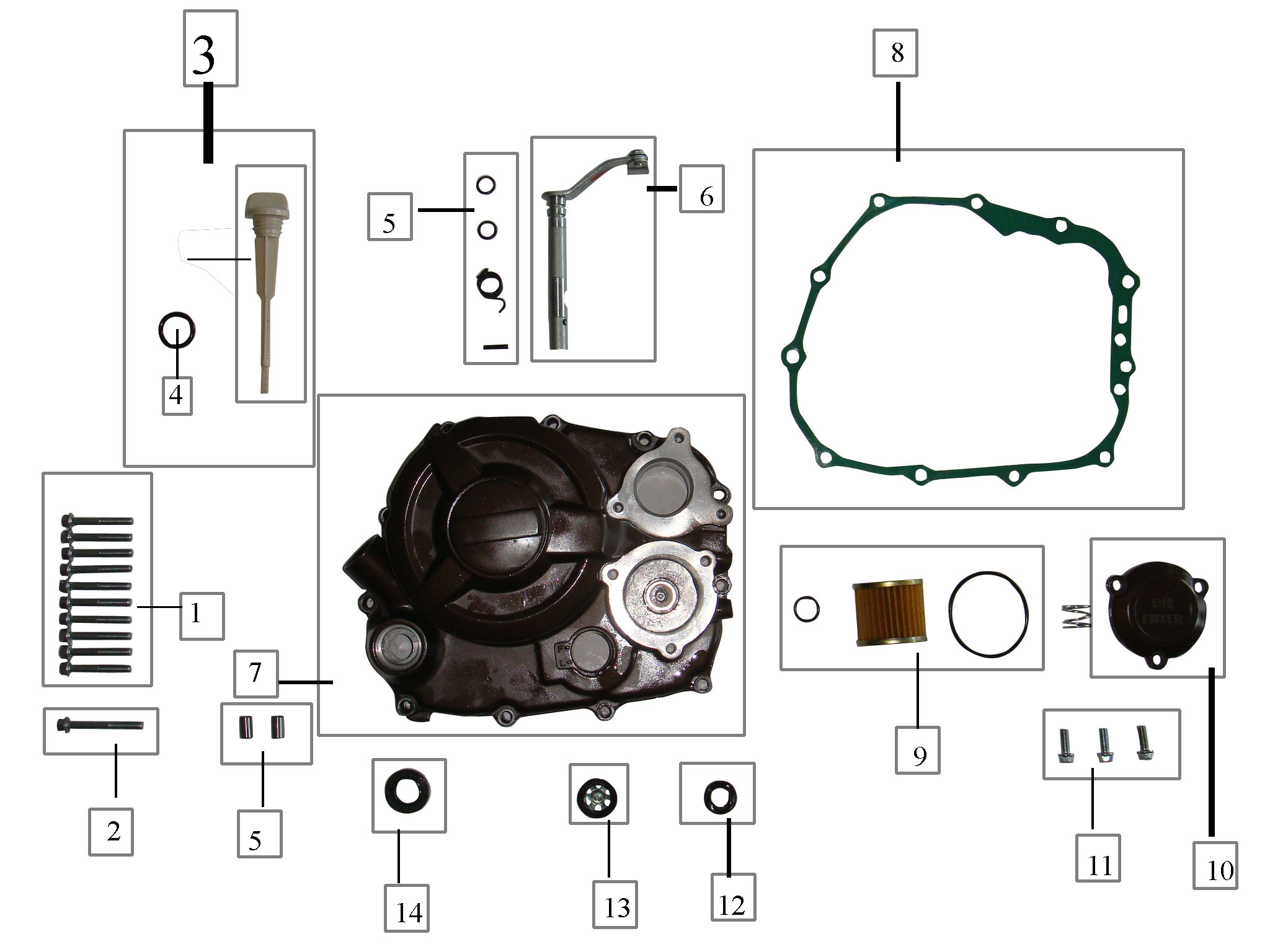 250cc Motor- kettenrad abdeckung Stator sterne getriebe lege ventil kurbelwelle zeit kolben loncin CBD250 70mm wasser dichtung