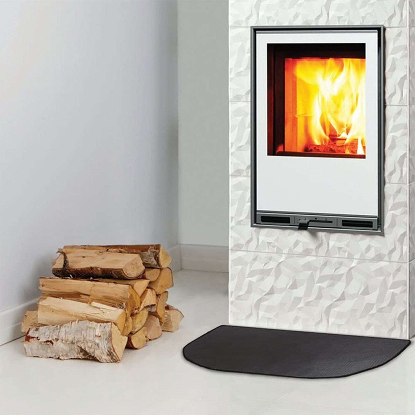 Tapis de cheminée pour foyer, couverture de feu, tapis de foyer en tissu ignifuge, tapis de protection Durable, couverture anti-feu