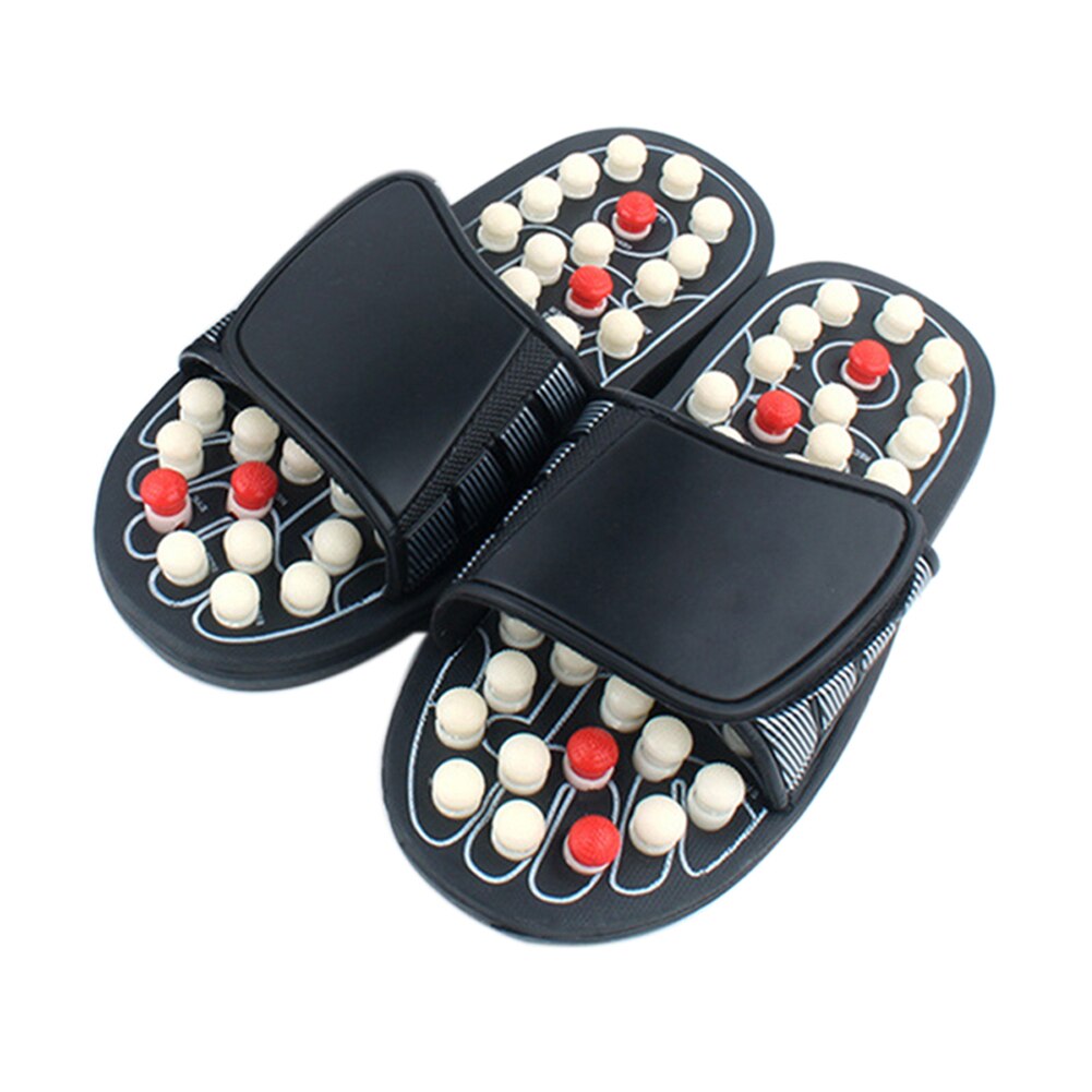 Acupunt Massage Slippers Sandalen Voor Voeten Chinese Acupressuur Therapie Medische Roterende Voet Massager Gezondheid Schoenen: 42