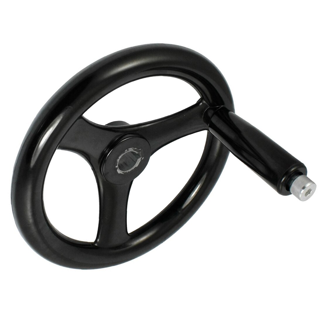 Gtbl sort 18mm x 200mm 3 eger håndhjul med roterende håndtag