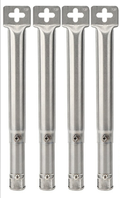 Gereinigd 4 Stuks Verstelbare Grill Warmte Plaat Shield Warmte Tent Vervangende Onderdelen Warmte Plaat Voor Bbq Gas Grill Camping tool: Xh00119