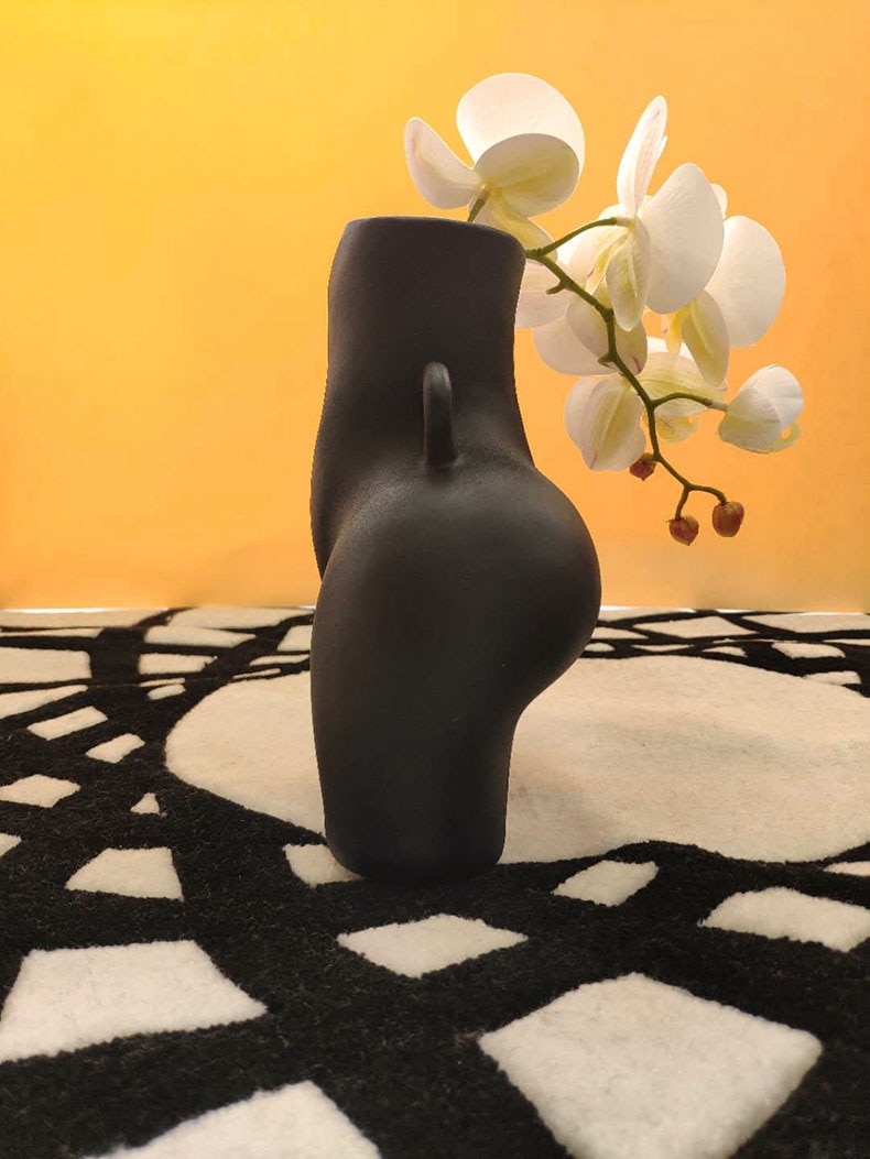 Kreativitet menneskelig vase harpiks numse kunsthåndværk møbler håndlavet moderne boligindretning blomsterarrangement blomstervaser