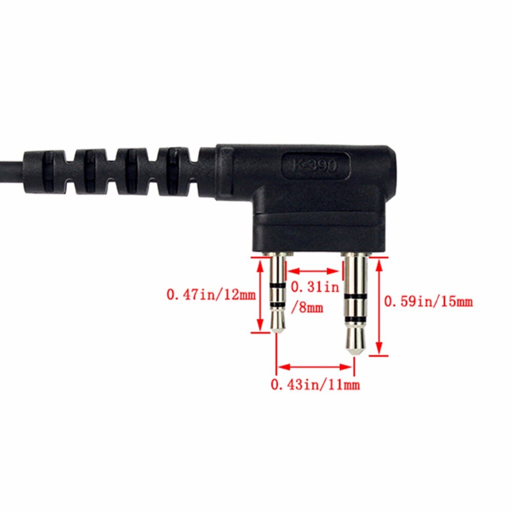 Retevis g-kształt słuchawka douszna mikrofon słuchawka Retevis RT8 TYT MD390 Walkie talkie J9115A