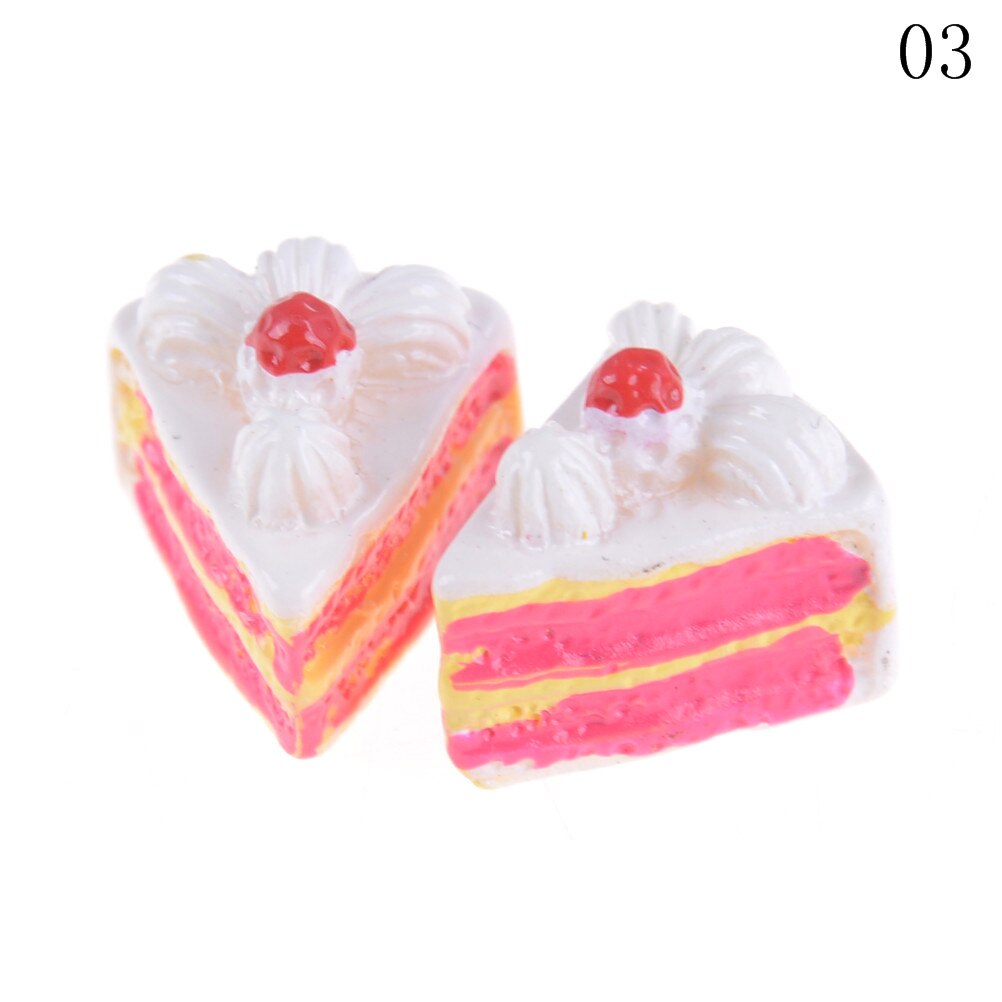 Cute Mini Play Toy Fruit Food Cake Candy Fruit Hamburg Biscuit Donuts Miniature For Dolls Accessories Kitchen Play Toys: J 03