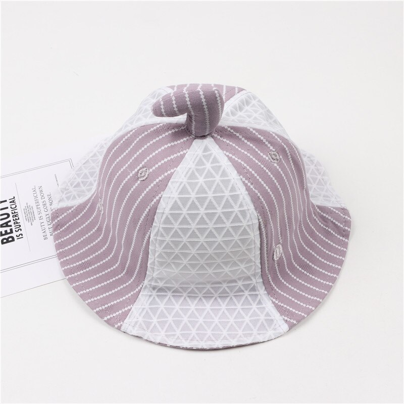 Baby Kids Cute Removable Anti-droplet Anti-Saliva Splash-Proof Dust-Proof Full Face Cover Safety Protective Fisherman's Hat Caps: Purple without cover