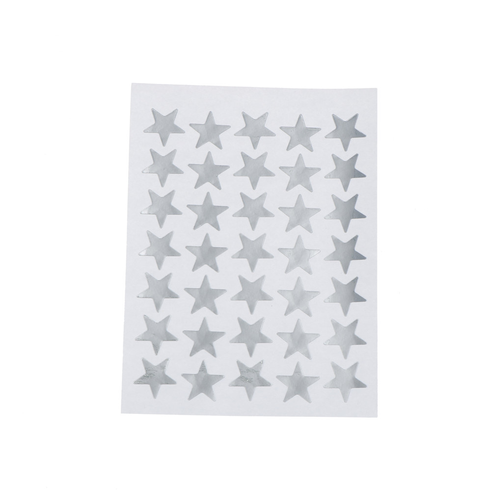 10 stk / sæt guld sølv dejlig stjerne magnetkort klistermærker mini køleskab magnet klistermærker pædagogisk legetøj til børn