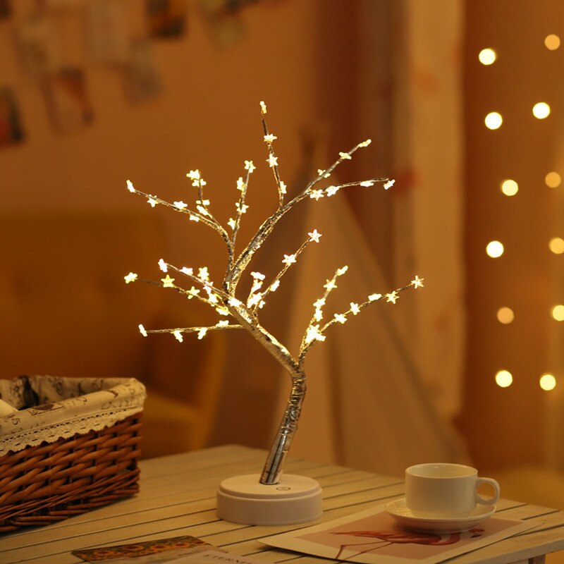 THE FAIRY LIGHT SPIRIT TREE SPARKLY TREES LED Night Light Mini Christmas Tree Copper Wire Garland Lamp Fairy Lights Lamp: 05