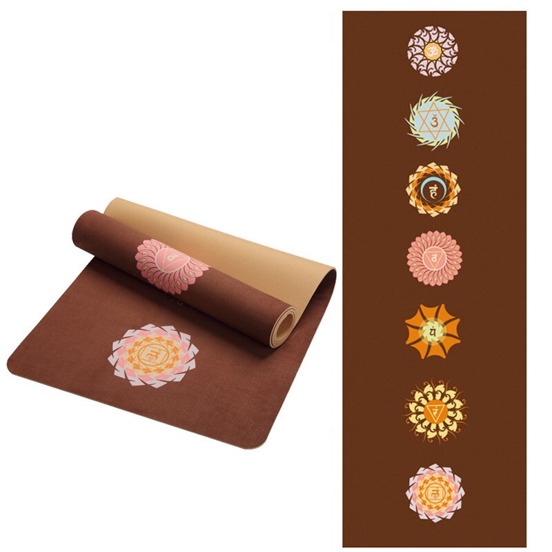 Yoga Mat - 183x61cm - 6mm Thick - Non-Slip Suede - Portable Fitness Blanket