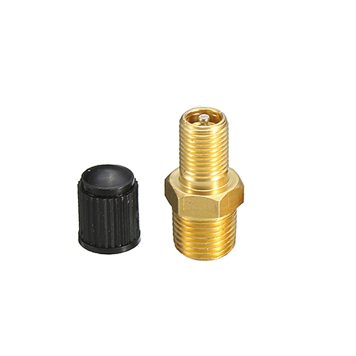 2 st mässing luft kompressor tank fylla ventil 1/8 '' npt förnicklad schrader