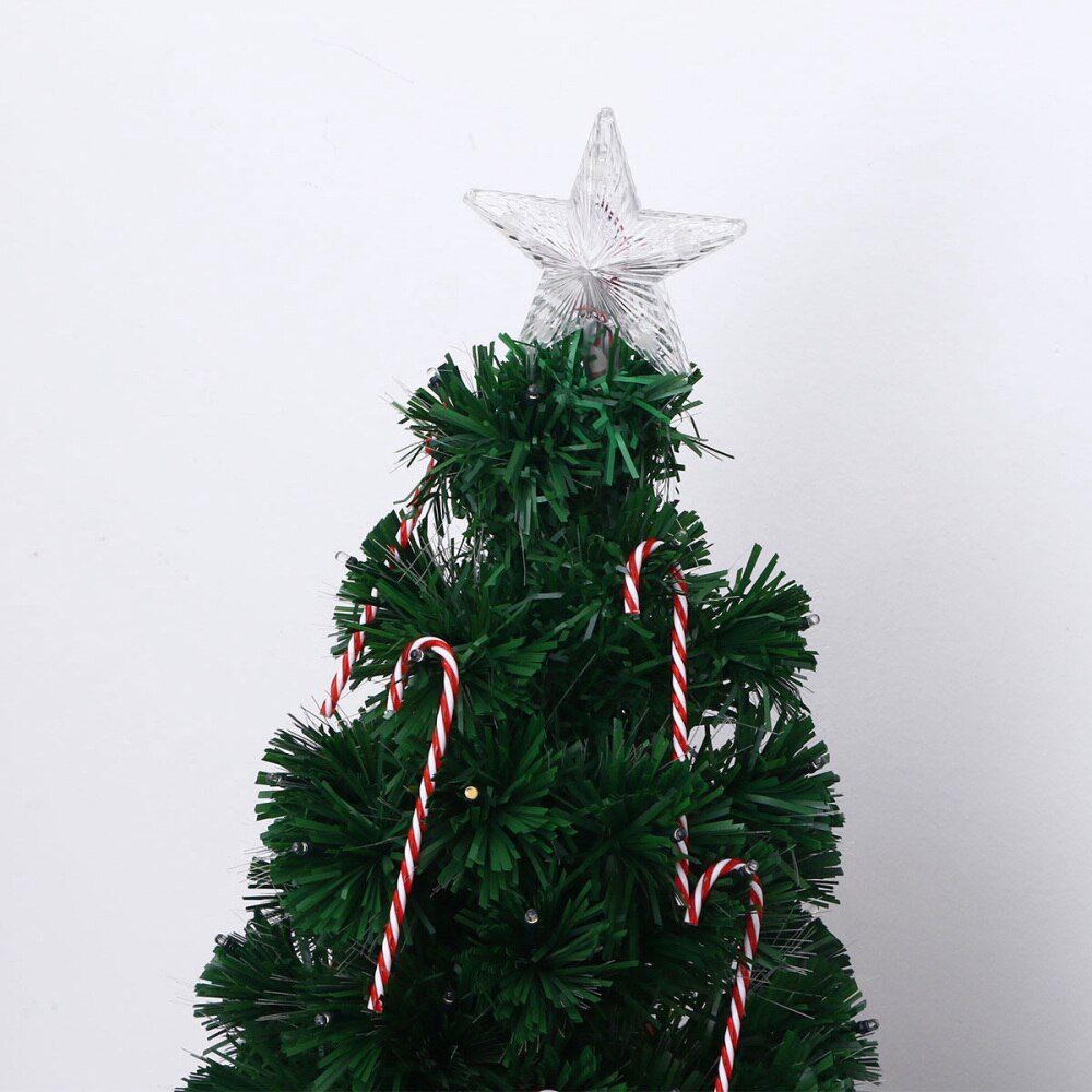 12 Pcs Mini Christmas Candy Cane Christmas Tree Decoration Lawn Stakes House Decoration