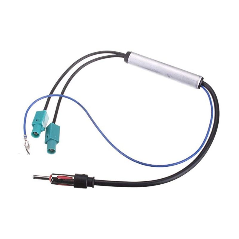 Connects 2 Diversity Twin Double DVD Head Unit Fakra-Din Aerial Antenna Adaptor