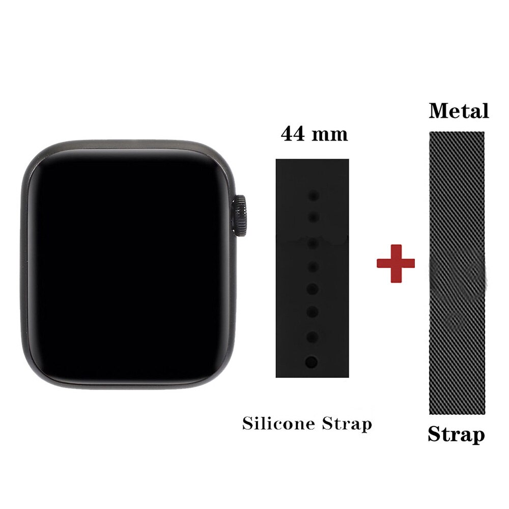 W26 Plus Smart Watch: Black and Strap
