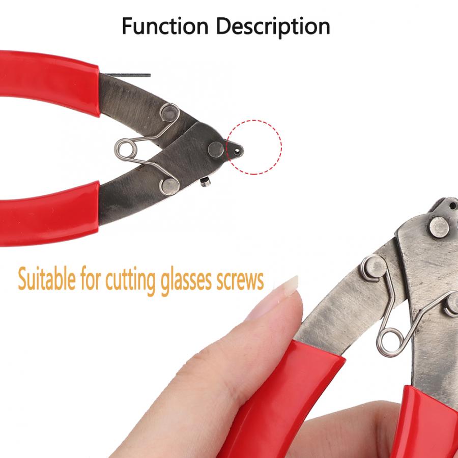 Lunettes à monture sans bords | Coupe-vis, lunettes à monture, lunettes de coupe, tournevis pinces de réparation outils de réparation pour couper les lunettes à œil sans bords, vis