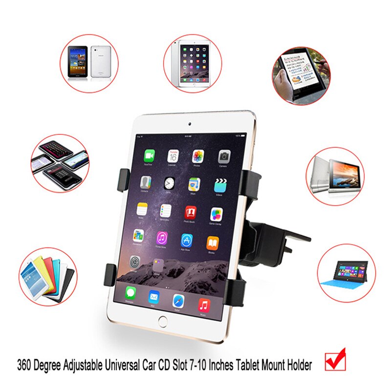 Universal 7 8 9 10 tums bil surfplatta hållare bilfäste hållare ställ för ipad 2 3 4 5 6 air 1 2 surfplatta bil hållare för ipad mini