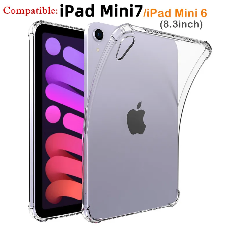 Case For Apple iPad Mini 7 8.3inch Transparent Anti Airbag TPU Material shell funda ipad mini6 Generacion tablet Cover