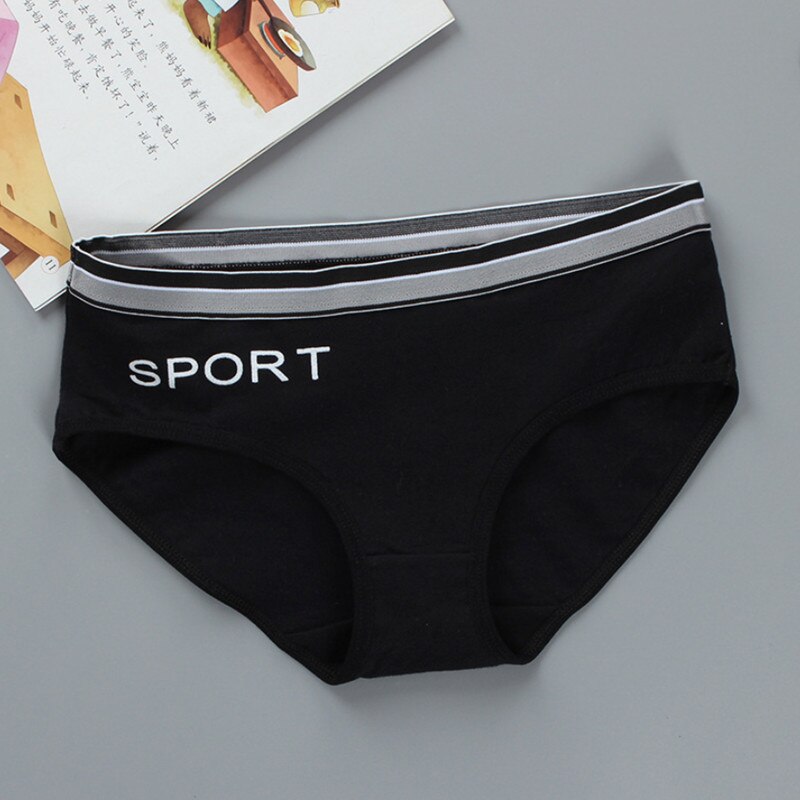 3 pz/lotto Adolescente Slip Biancheria Intima Delle Ragazze Slip In Cotone Lettere di Sport Traspirante Slip Alunni 8-12-14 Anni