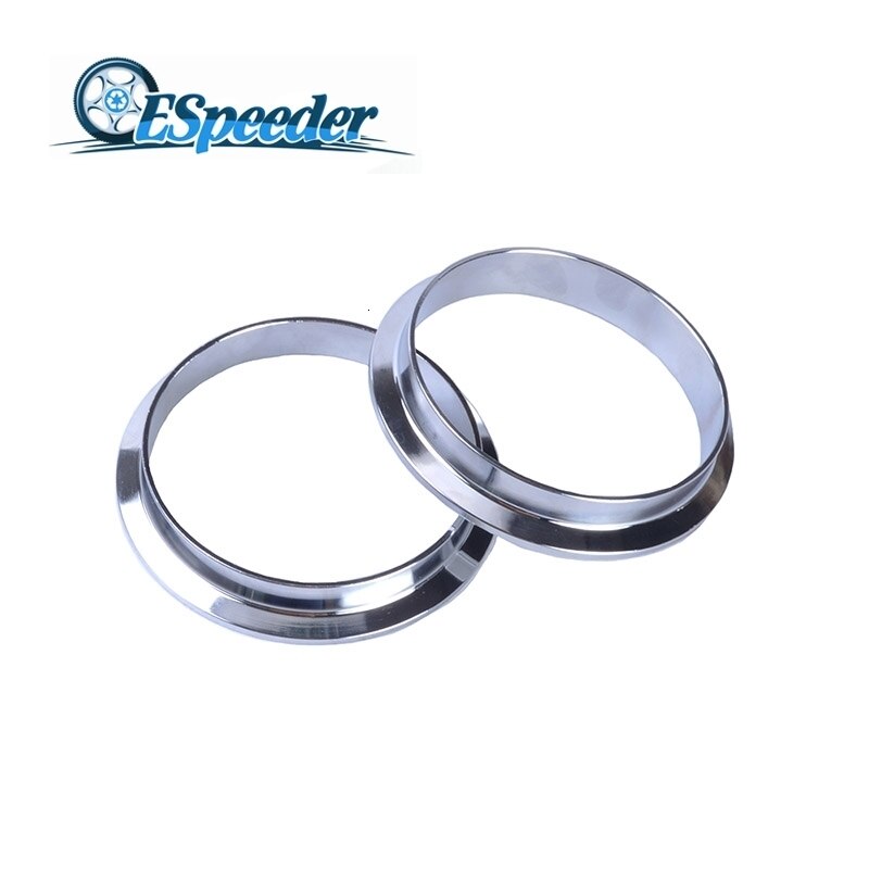 ESPEEDER Universal 3.0Inch V-Band Clamp Flange Male / Female Flange Kit For Turbo Exhaust Pipes V-Band Flanges
