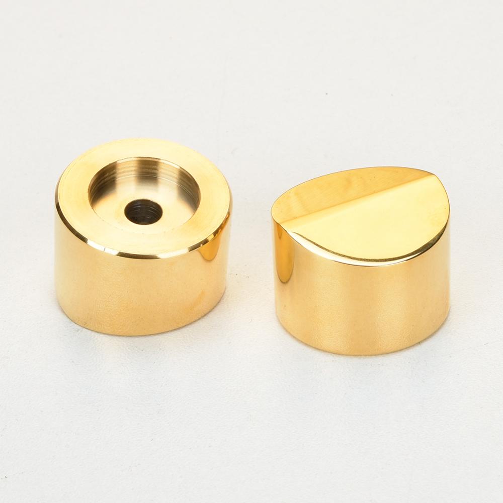 High-gloss golden stainless steel knob Solid stainless steel knob potentiometer knob 30mm diameter