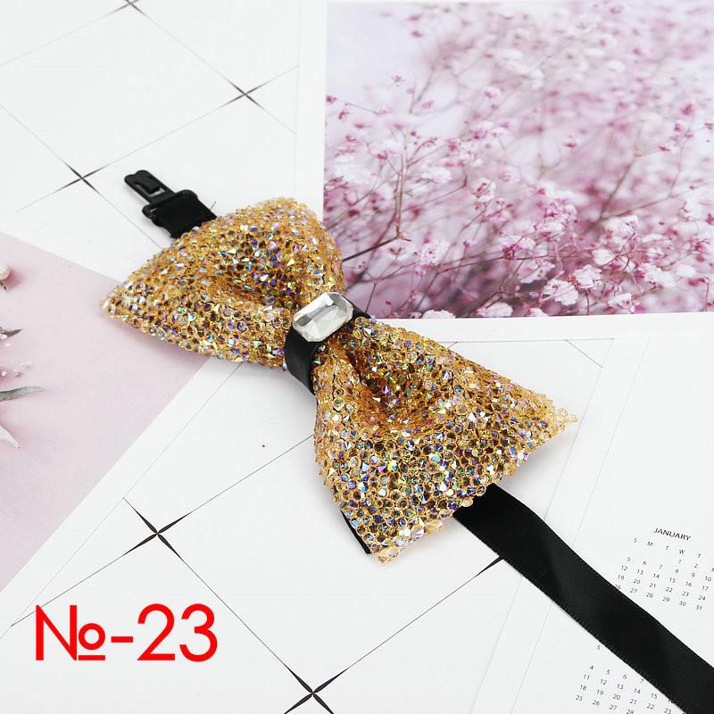 Diamant Zwart Rood Strikje Mannen Voor Strass Kraag Mannen Bowtie Kristal Chaton Super Cool Luxe Wedding Party Strikjes vlinder: 23