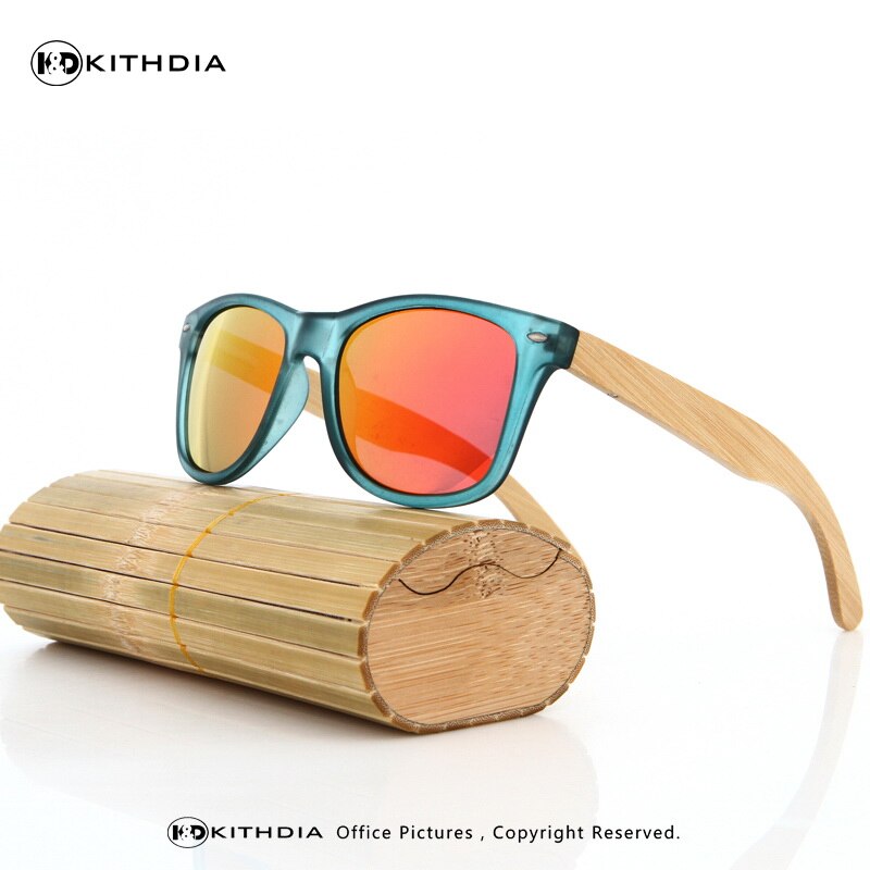 KITHDIA Hout Zonnebril Mannen Gepolariseerde Rijden bamboe Zonnebril Houten Brilmonturen Oculos De Sol Feminino: 14