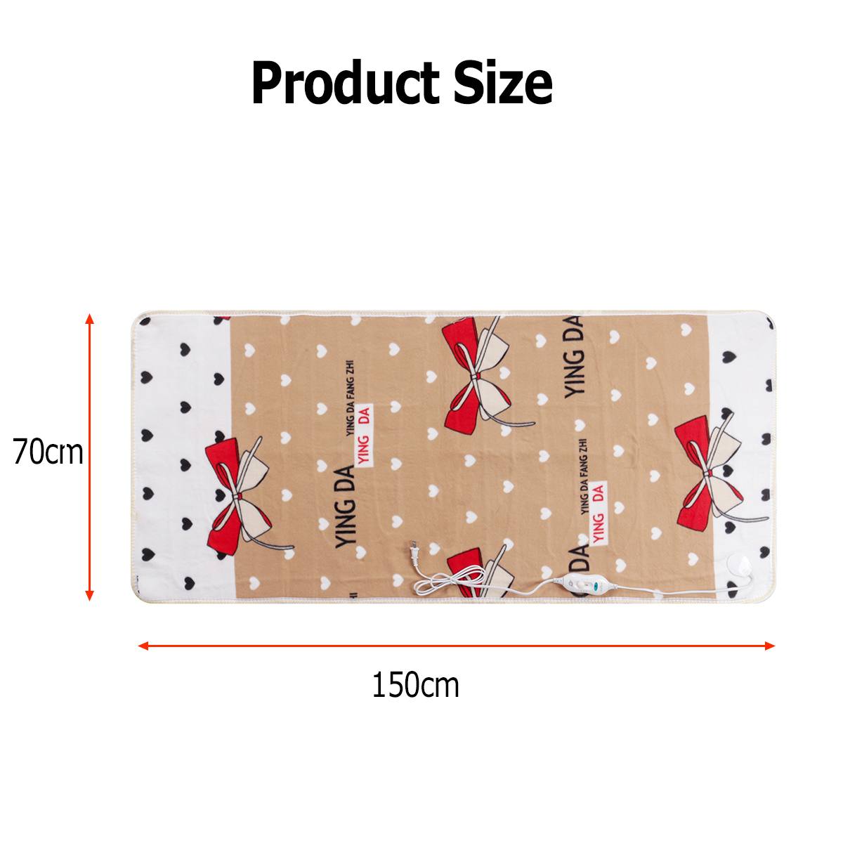 110V Single Electric Blanket Baby Kids Electric Heating Blanket Bed Warmer Electric Heated Blanket Thermostat Fast Heating Pad