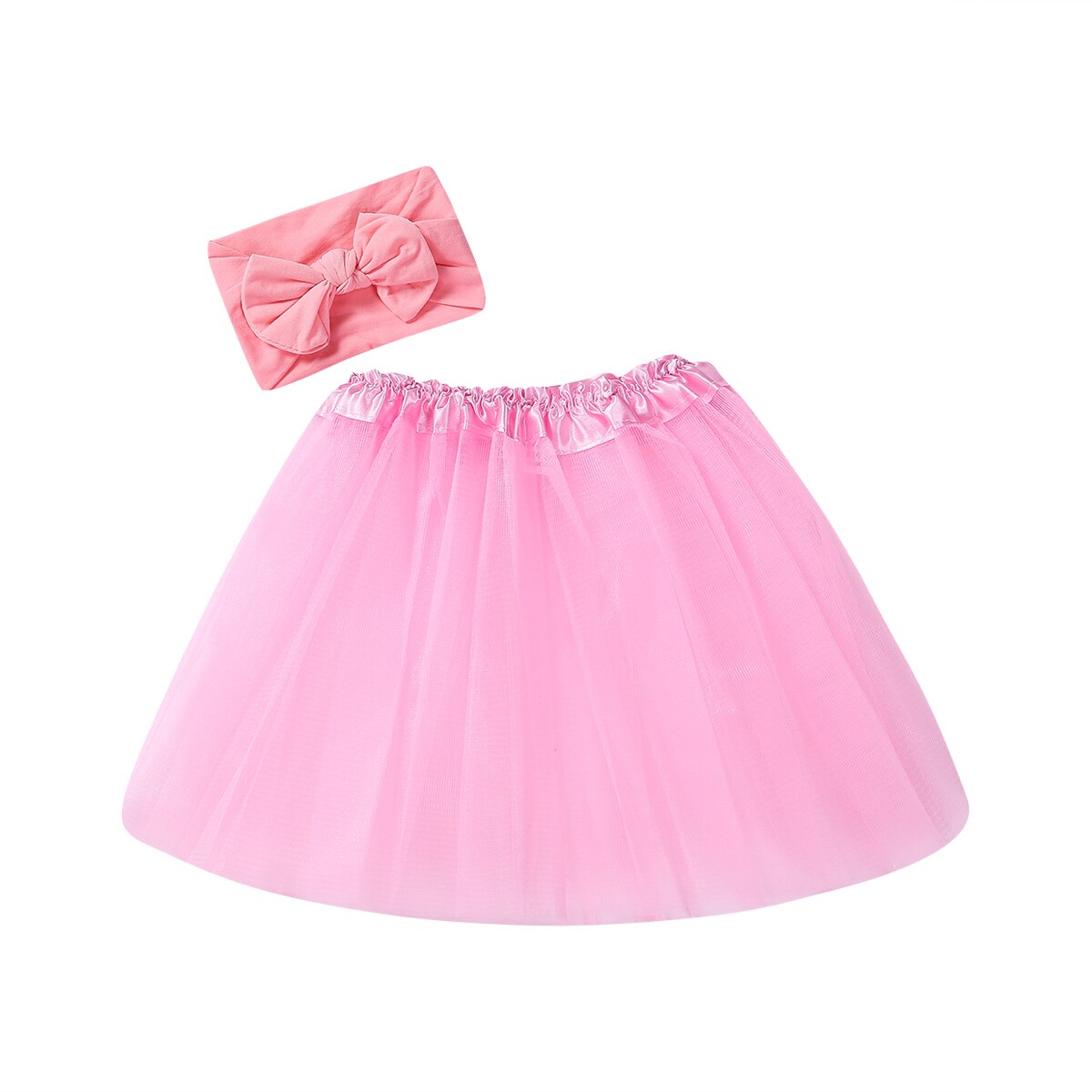 Conjunto de tutú para niña recién nacida, falda y Diadema para fotos, traje bonito de verano: E