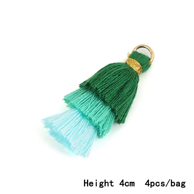 Nieuwste 3 lagen polyester katoenen kwastjes bedels voor oorbellen ketting sieraden doe-het-zelf bevindingen maken rugzak decoratie: 08