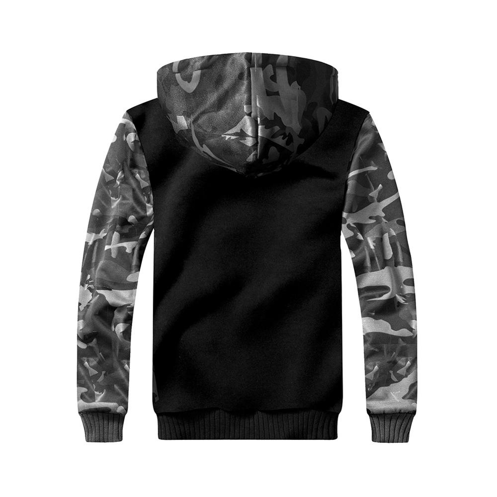 Épais hiver Polyester cachemire sweat à capuche en vrac Euro taille XXL Vogue vêtements décontractés Sport veste à capuche