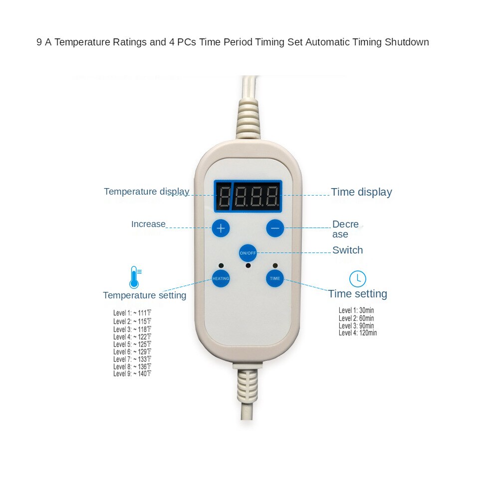 Human Body Physiotherapy Heating Pad Electric Heating Blanket Heating Pad Thermal Insulation Electric Blanket