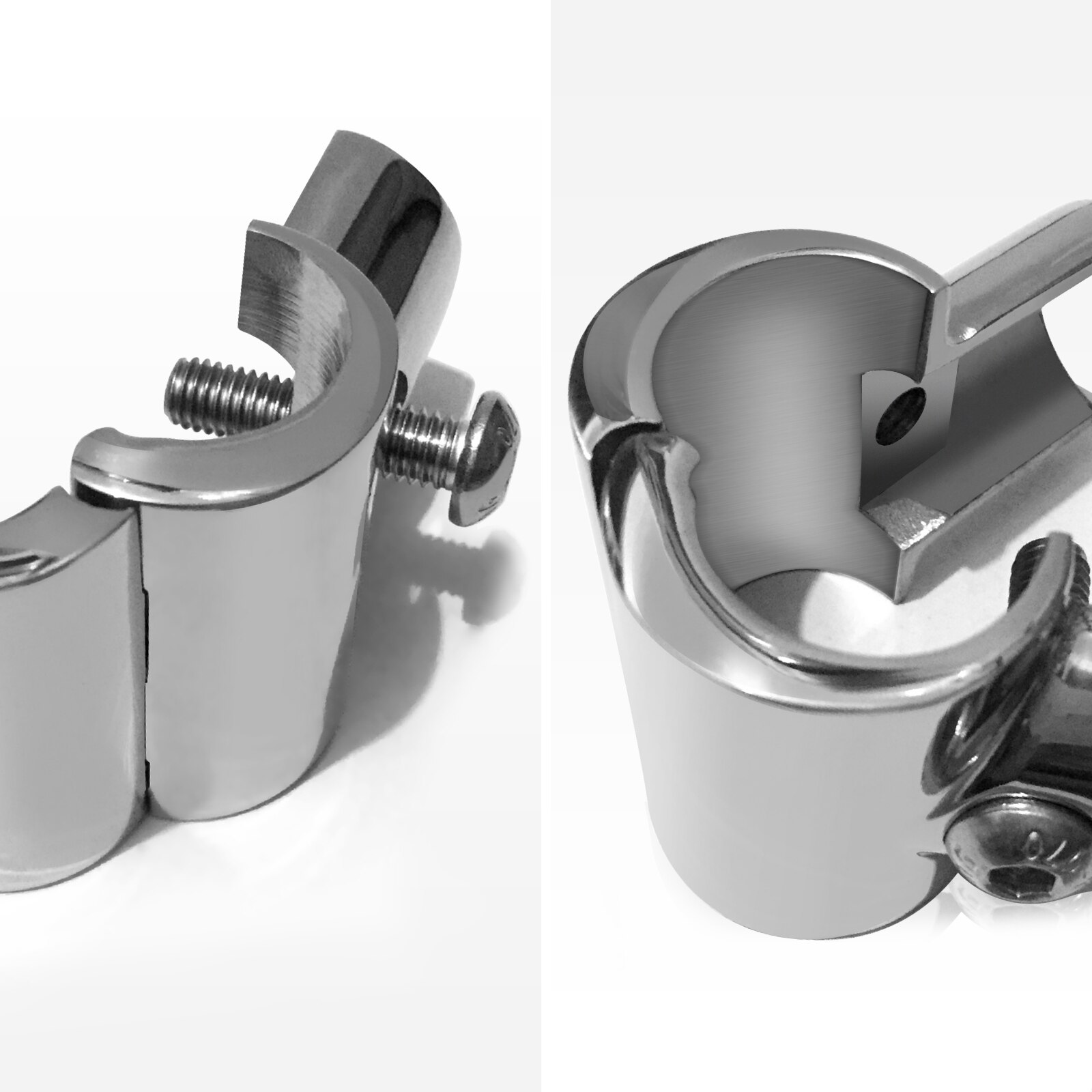 25mm Boat Hand Rail Fitting Boat Yacht Handrail Fitting 90 Degree Marine 316 Stainless Steel High Impact 3-Way Tee Rail Fitting