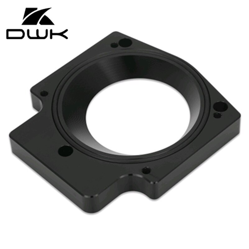 92mm Throttle Body Spacer -4 Bolt to 3 Bolt Adapter For GM LS1 LS2 LS3 LS6 LS7 LSX GM GNE lll: Black