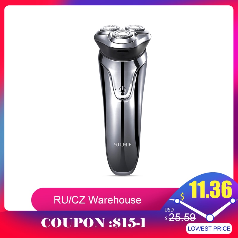 SOOCAS SO WHITE ES03 Electric Shaver Razor 3D Machine for Shaving Shaver Razor Man Trimmer Beard Nose Hair Electric Razor