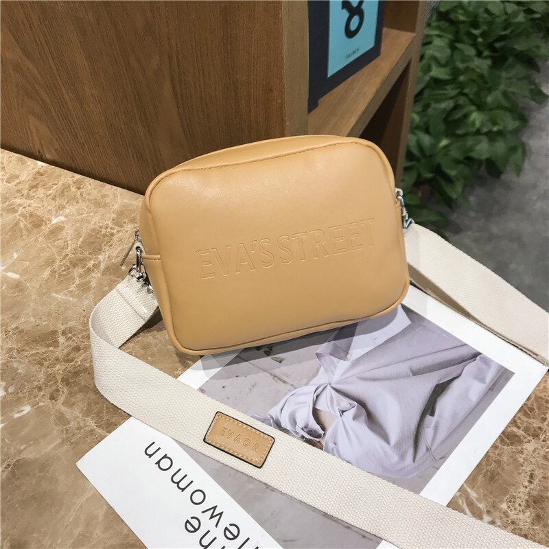 2020novo all-match bolsa feminina ins mesmo estilo pequeno saco quadrado: Khaki