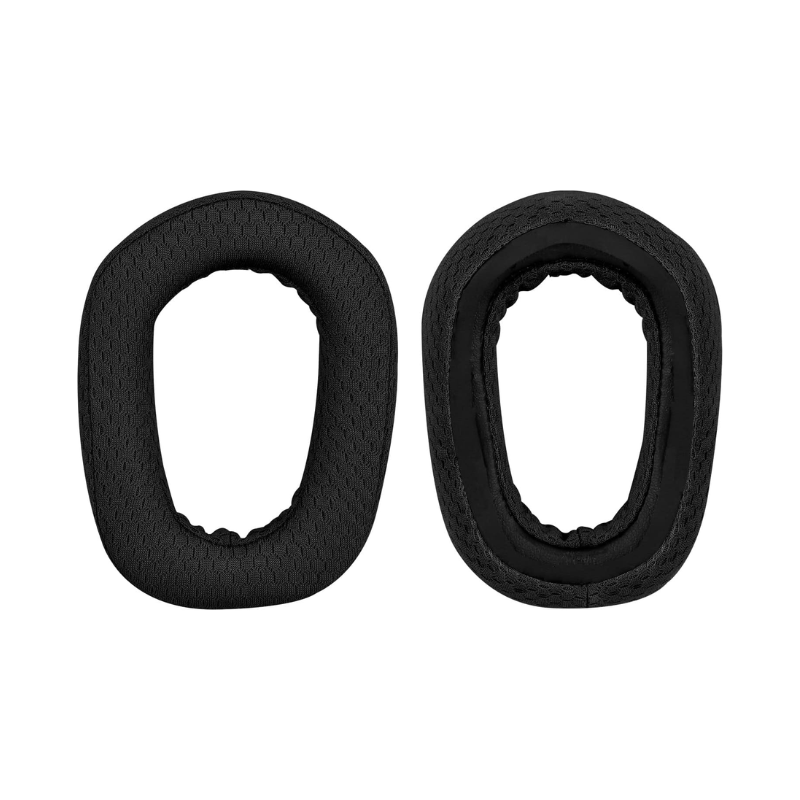 Replacement Ear Pads for Logitech G435 Bluetooth Wireless Gaming Headset Ear Pads, Earmuffs, Headphone Ear Pads Mesh Fabric: black