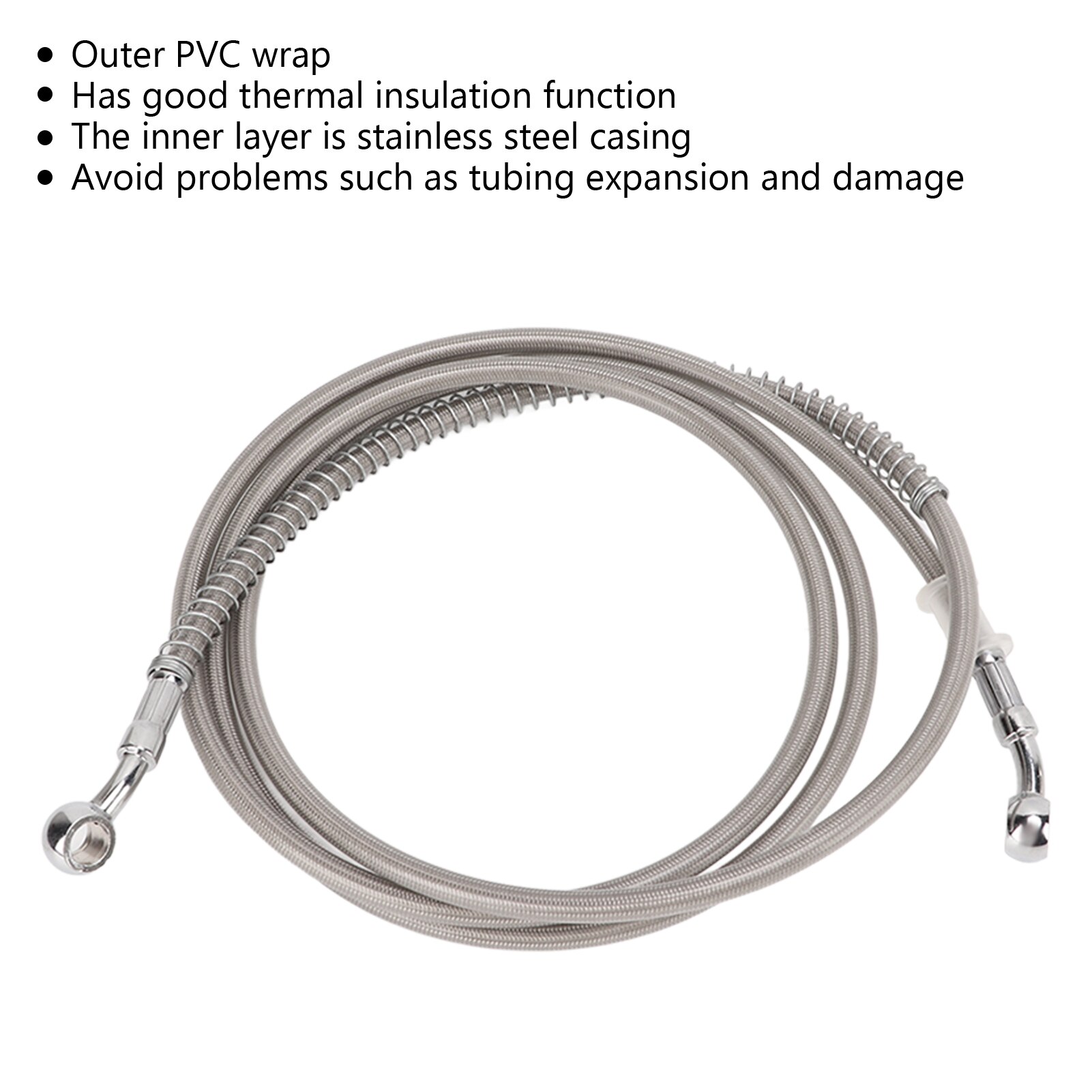 Universal Motorcycle Brake Hose Motorcycles Brakes Line Steel+PVC for Motorbikes