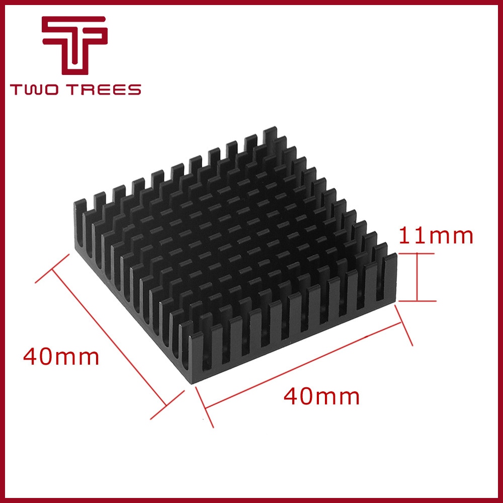 5 stks/partij 3D Printer Onderdelen voor Makerbot MK7/MK8 40*40*11mm Heatsink Cooling Fin Aluminium koellichaam Extruder Motor