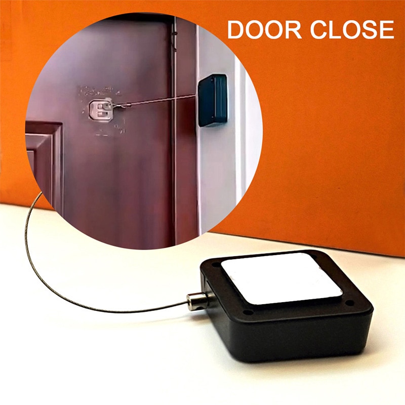 Multifunctional Practical Hole-free Automatic Sensor Door Closer Automatic Mounted Spring Adjustable Surface Door Quick Install